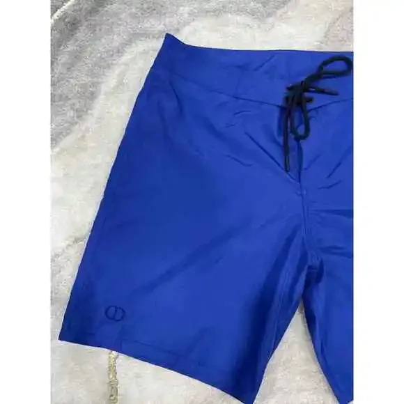 Dior CD Icon Blue Boxer Shorts Board Short String Swimming Swim Trunks L Large